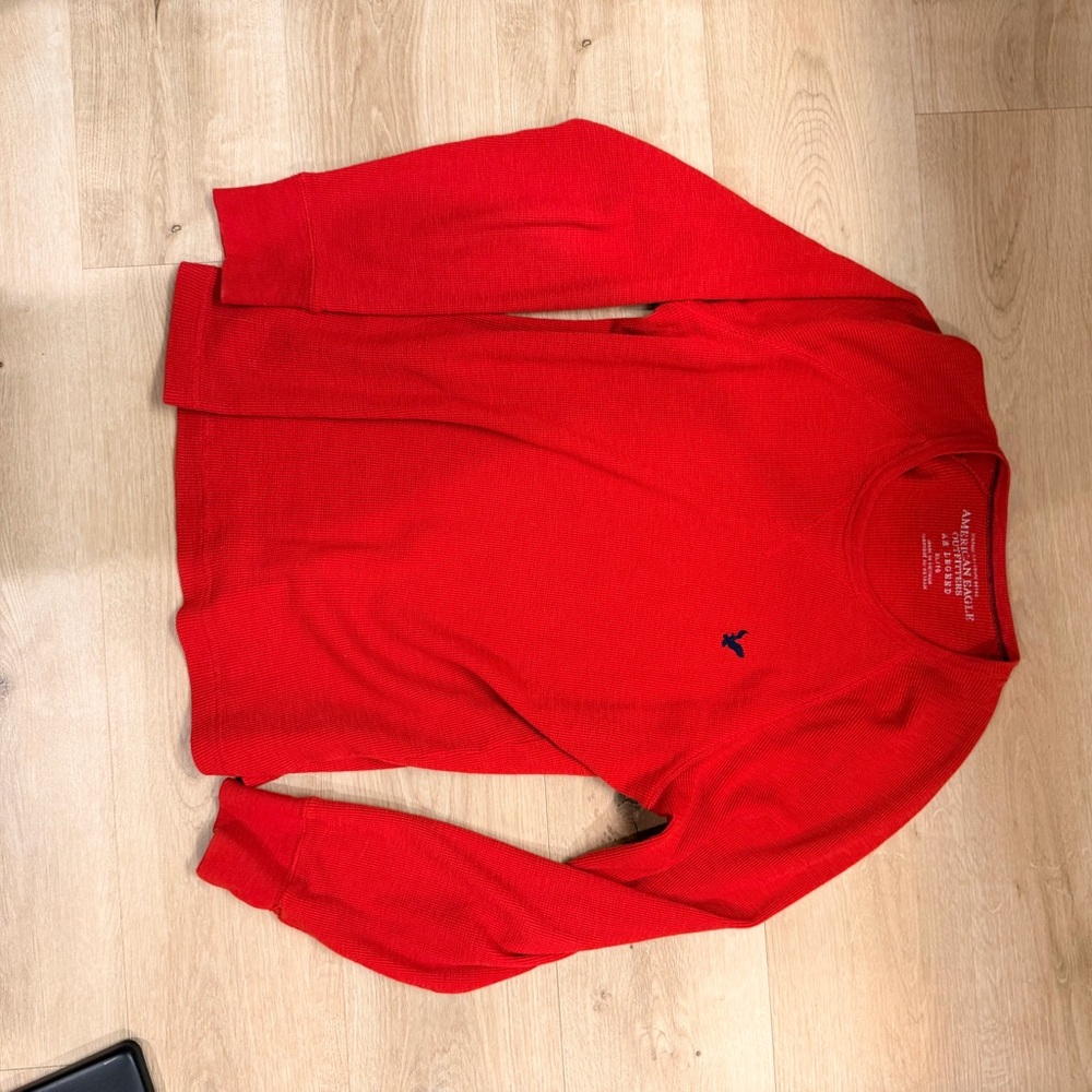 American Eagle Outfitters Vibrant Red Crewneck Sweater